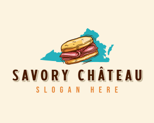 Virginia Sandwich Snacks logo design