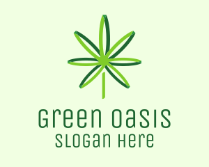 Green Cannabis Medicine logo design