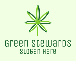 Green Cannabis Medicine logo design