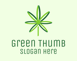 Green Cannabis Medicine logo design