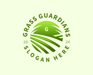 Grass Lawn Mower logo design