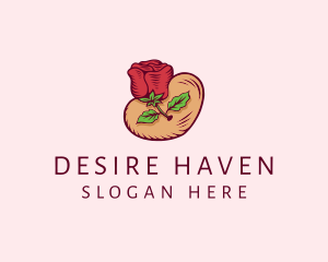 Valentine Heart Rose  logo