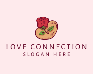 Valentine Heart Rose  logo