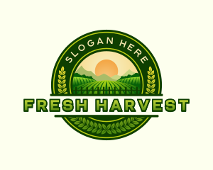 Farm Field Harvest logo design