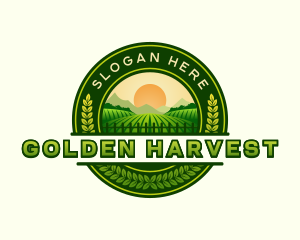 Farm Field Harvest logo design