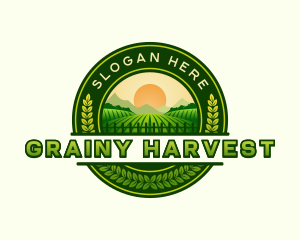 Farm Field Harvest logo design