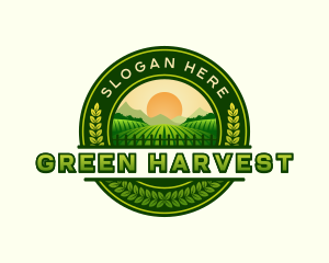 Farm Field Harvest logo design