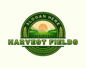 Farm Field Harvest logo design