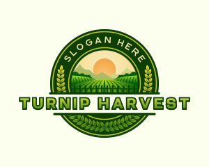 Farm Field Harvest logo design