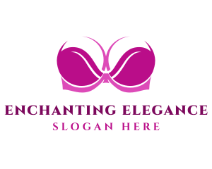 Magenta Sexy Bra logo design