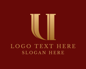 Elegant Upscale Letter U logo