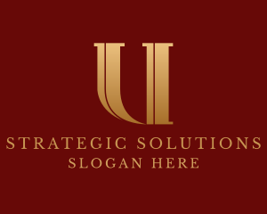 Elegant Upscale Letter U logo