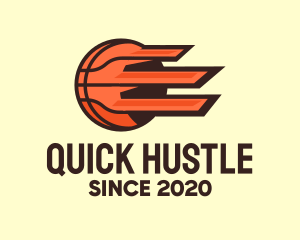 Orange Fast Basketball  logo design