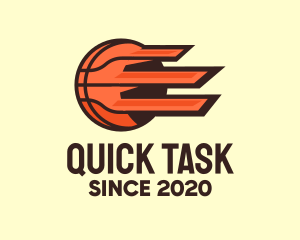 Orange Fast Basketball  logo design