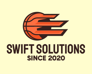 Orange Fast Basketball  logo design