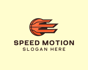 Orange Fast Basketball  logo design