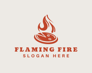 Hot Flame Pizza logo design