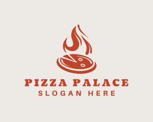 Hot Flame Pizza logo design