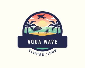 Vacation Beach Travel  logo design