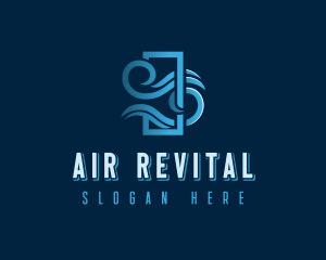 HVAC Cooling Ventilation logo design