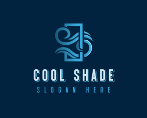 HVAC Cooling Ventilation logo design