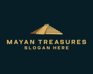 Mayan Pyramid Travel logo design