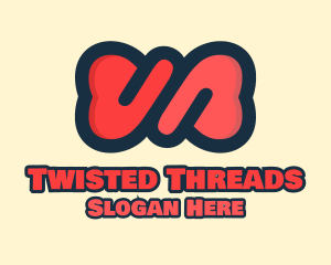 Red Twisted Ribbon logo design