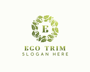 Eco Gardening Leaves logo design