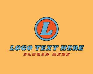 Retro Comic Brand Logo