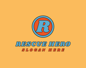 Retro Comic Brand logo design