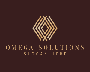 Premium Diamond Letter O logo design