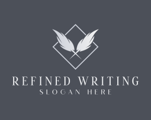 Feather Quill Publisher Blog logo design