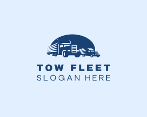 Truck Logistics Shipping logo design