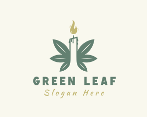 Marijuana Candle Plant logo