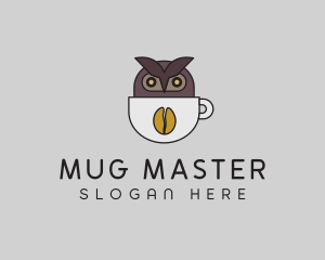 Owl Coffee Mug logo design