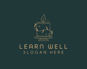 Wellness Candlelight Spa logo design