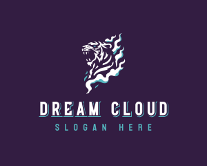 Tiger Smoke Cloud logo design