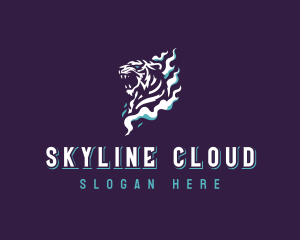 Tiger Smoke Cloud logo design