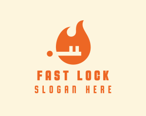 Fire Key Security logo design