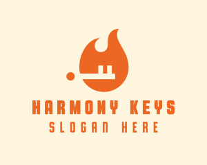 Fire Key Security logo design