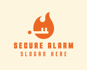 Fire Key Security logo design