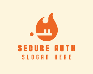 Fire Key Security logo design