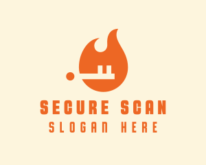 Fire Key Security logo design