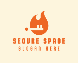 Fire Key Security logo design