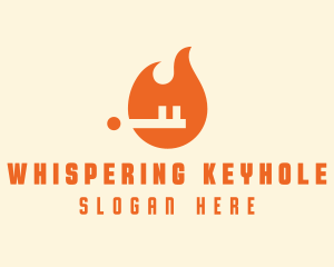 Fire Key Security logo design