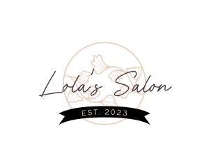 Elegant Floral Beauty Salon logo design