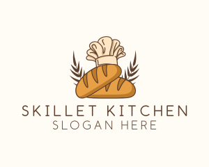 Bread Baker Toque logo design