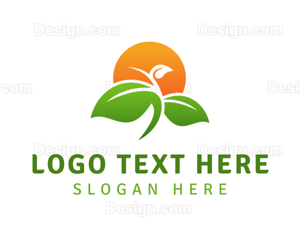 Sunny Plant Farming Logo