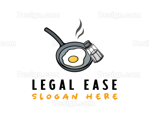 Egg Pan Cooking Logo