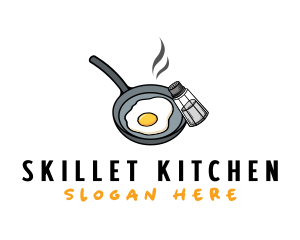 Egg Pan Cooking logo design